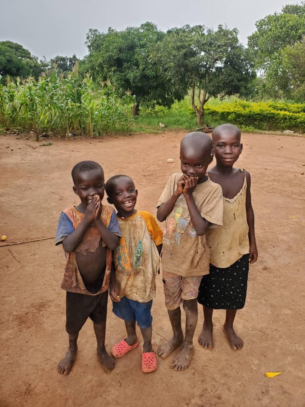 Four children together during a Children’s Kingdom Foundation Africa trip