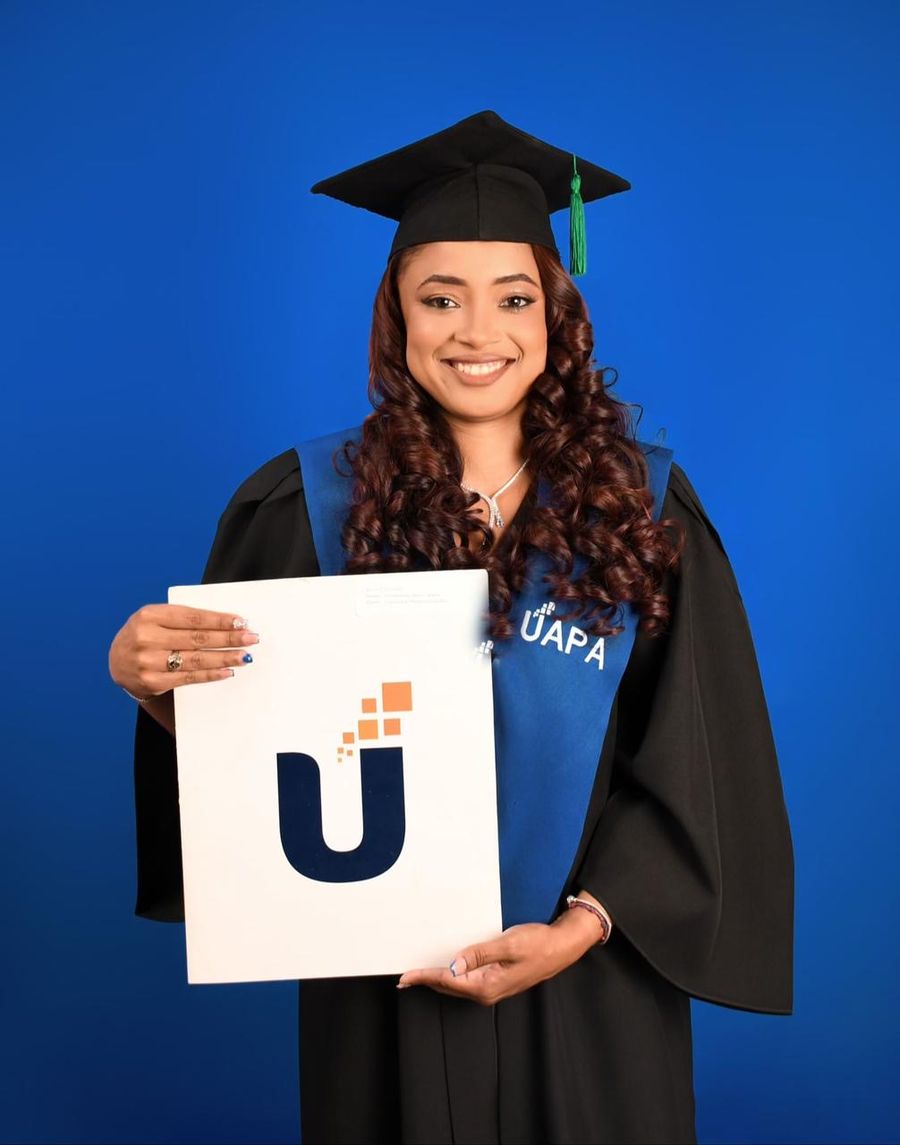 A Career Compass student celebrating her university graduation