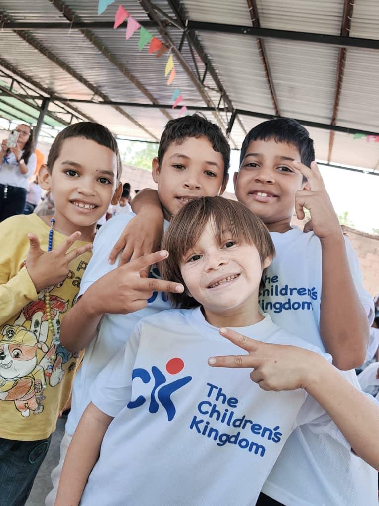 Children together at a Children’s Kingdom Foundation gathering in Venezuela